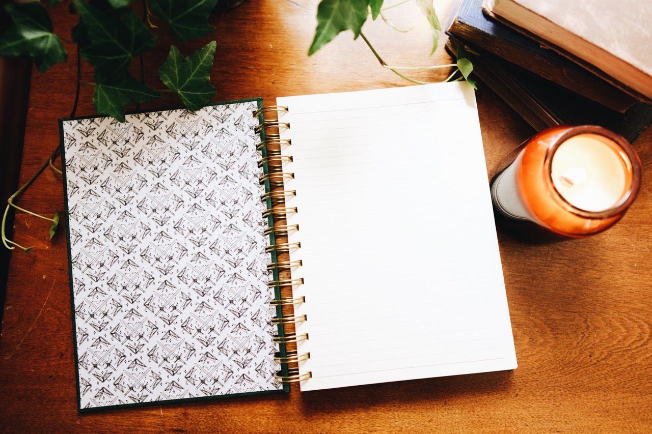 PREORDER | Sword of the Spirit | Gold Spiral Bound Notebook | Whimsy Knight | Lined, Blank, Dot Grid | A5 | 6" x 9"