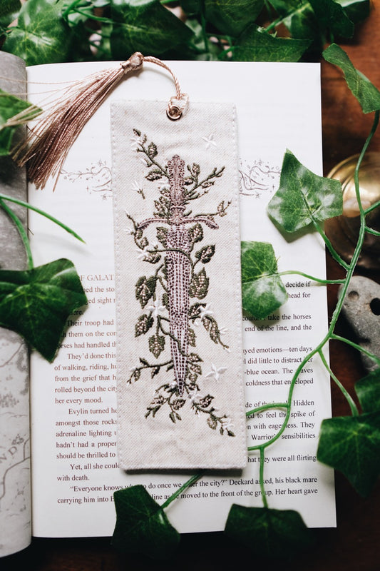 Evylin's Dagger | 7" x 2.5" Embroidered Bookmark | Warriors & Mages
