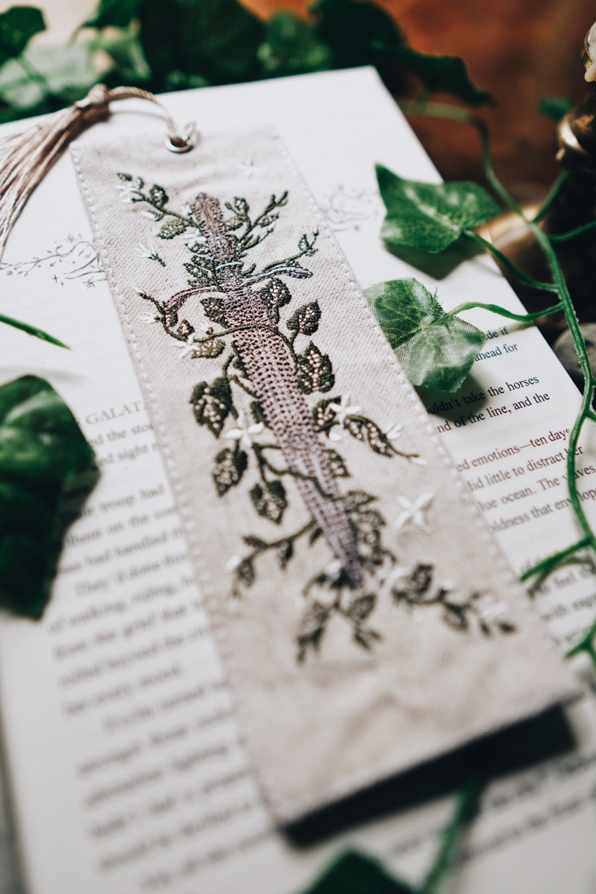Evylin's Dagger | 7" x 2.5" Embroidered Bookmark | Warriors & Mages