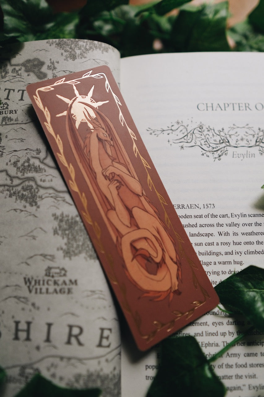 Fantasy Creatures Gilded Cardstock Bookmarks | Warriors & Mages Collection