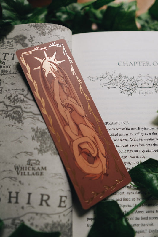Fantasy Creatures Gilded Cardstock Bookmarks | Warriors & Mages Collection