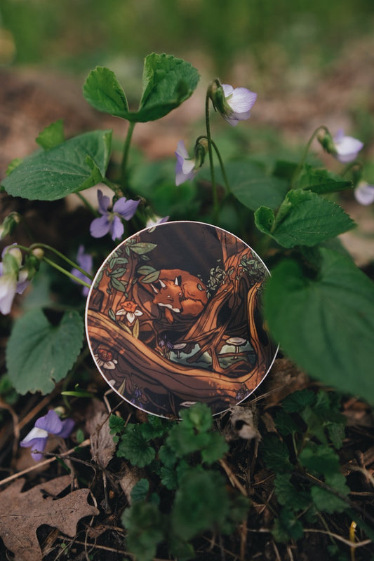 Feywild Fox in Spring | 3" Sticker