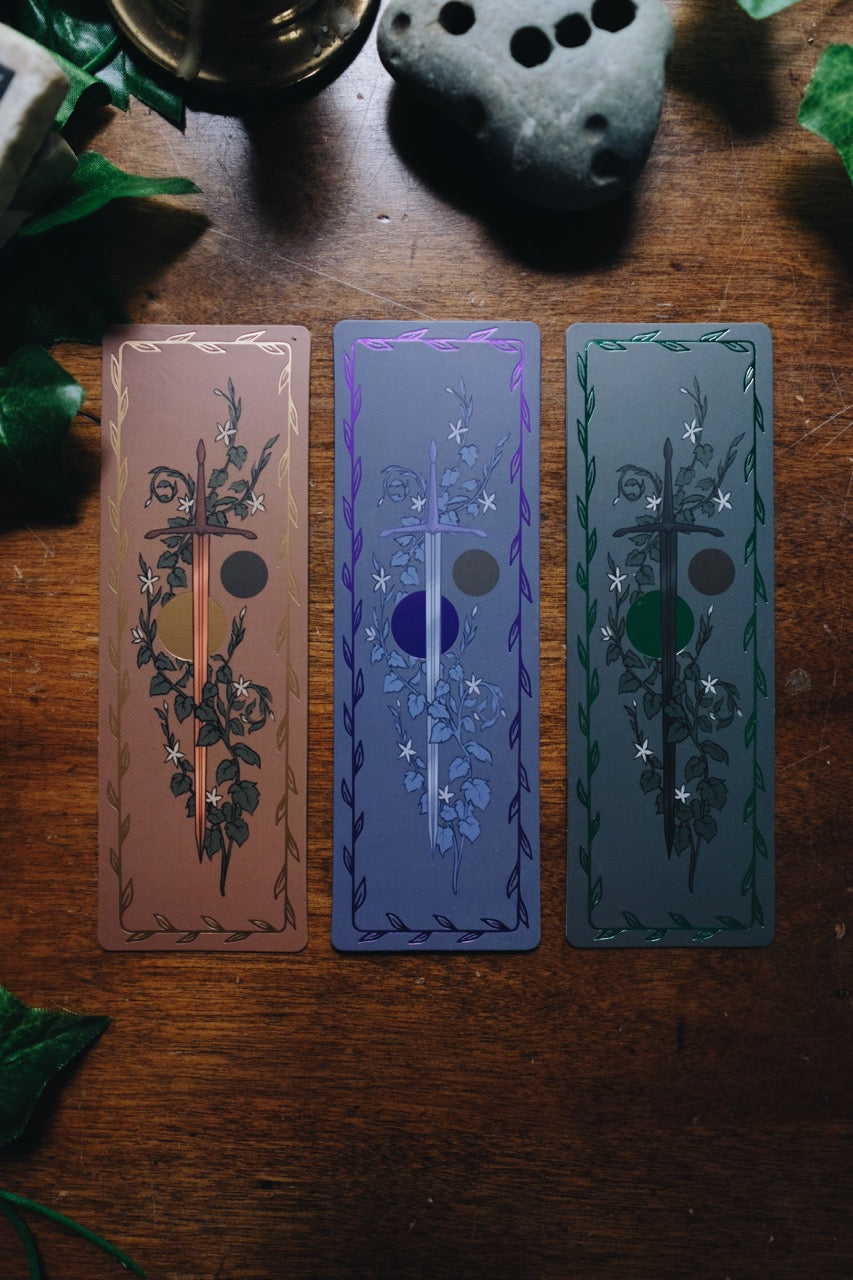 Fantasy Creatures Gilded Cardstock Bookmarks | Warriors & Mages Collection